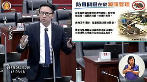 黃文益總質詢鎖定「防鼠、護毛、敬老、助租」    促高市府解決民生陷阱