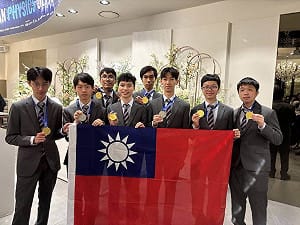 亞洲物理奧林匹亞競賽　台生6金2銀總排名第3