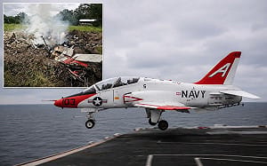 美國海軍本月第二次墜機事故  T-45C教練機墜毀密西西比農田