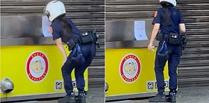 女警開單被偷拍PO網！超噁網友開黃腔 三峽分局蒐證協助提告