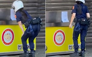 女警開單被偷拍PO網！超噁網友開黃腔 三峽分局蒐證協助提告
