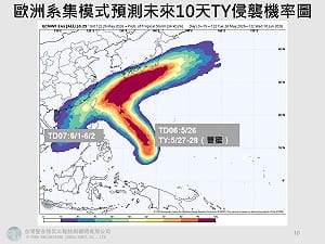 (影)週末迎雙颱？輕颱「薔蜜」前腳大迴轉 南海準颱風接力生成、離台更近