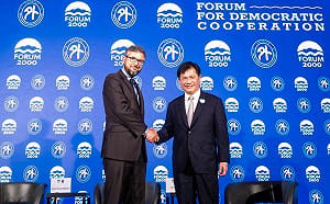 林佳龍指台海和平攸關全球利益 公元兩千論壇執行長：民主陣營須攜手合作 