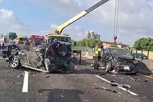 男子國1毒駕聯結車追撞8車10傷　南檢聲押獲准