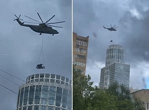 高樓成反無人機砲陣地！米-26吊掛「鎧甲」上屋頂防衛莫斯科
