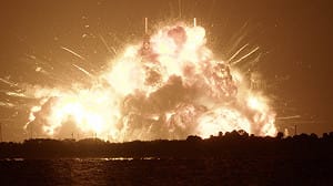 （影）藍色起源「新葛倫」火箭測試爆炸  巨大火球震撼佛州