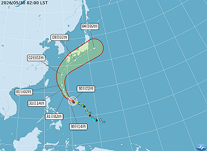 午後雷雨防大雨！南部內陸飆36度　薔蜜颱風估朝日本南方海面前進