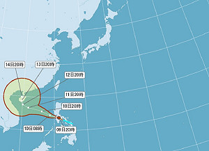 輕颱海葵今晚生成 周日起連3天有雨