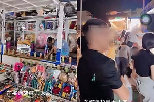 羞辱人？墾丁大街套圈圈故意砸員工 PO網炫耀引公憤！