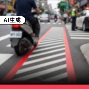 壓到「紅白結界」要罰3.6萬？事實查核中心：引導用槽化線最高罰1800！