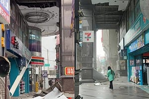 中壢世紀廣場天花板砸落！網驚：太可怕 桃園建管處出手了