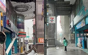 中壢世紀廣場天花板砸落！網驚：太可怕 桃園建管處出手了