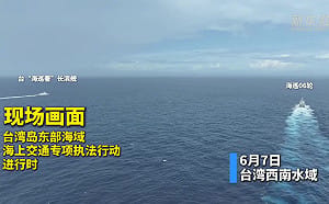 彭博：中國調整對台施壓  軍機越線擾台減半；加強灰帶脅迫、外交孤立力道