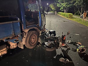 台南新化貨機車相撞1死　貨車駕駛棄車逃逸追查中