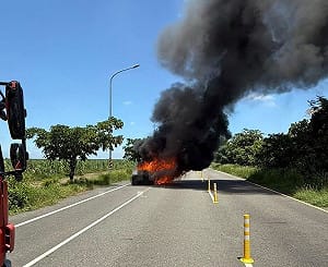 汽車疑機械故障嘉義起火　駕駛逃生不及喪生