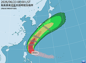 結構變形！強颱米克拉將北轉 明起外圍環流靠近全台防暴雨