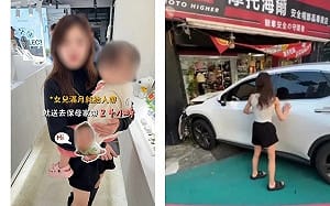 桃園女載3歲女毒駕衝進店家！身分竟是育兒網紅  網怒洗版開罵