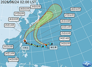 米克拉颱風今離台灣最近！ 氣象署曝：「這些地方」將出現短暫陣雨