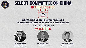美國會中國委員會主席：中國統戰滲透美各界　進行間諜活動和破壞