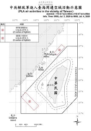 10艘共艦6架次共機擾台 國軍監控