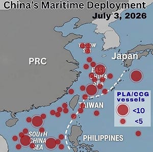 歷史新高　吳釗燮：中國沿第一島鏈部署逾110艘船艦
