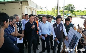 交委會考察台南交通建設  林俊憲爭取完善國1交流道周邊路網改善東區塞車問題