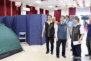 巴威颱風逼近  黃偉哲視察防颱整備  強化防災應變守護市民安全
