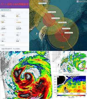 巴威颱風暴風圈凌晨接觸東北部陸地！專家：「想再開眼」對流活躍