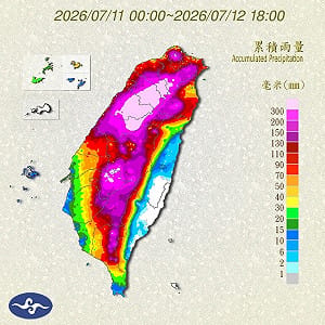 巴威颱風剛走又有危機？苗栗2天雨量飆765毫米 未來一週降雨趨勢一圖看