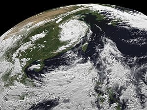 巴威颱風進入安徽  暴風大雨遠至東北、內蒙