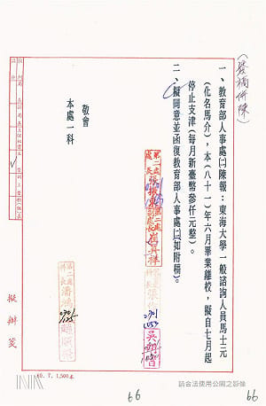 線民檔案驚見「馬士元」「馬世元」 監督林俊義、月領3千元