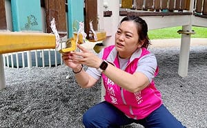 啟用不到5年木製遊具就裂了！陳怡潔批北市府維護失靈、罔顧兒童安全