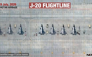 美衛星抓到12架殲-20進駐中印邊境! 新疆、西藏驚見第五代戰機集中部署