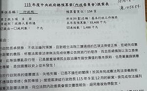 翁曉玲提案凍結卓榮泰薪水  張惇涵：很遺憾
