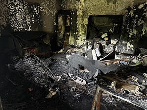 台中住宅火警疑冷氣舊配線釀禍　消防局籲定期檢查