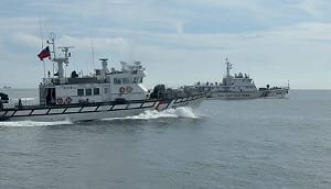 4艘中國海警船今午再擾金門海域  3小時後遭強勢驅離