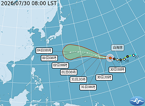 白海豚昨晚升級為強颱！賈新興：路徑南修是否侵台「這天」是關鍵 