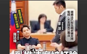 民進黨：羅廷瑋惱羞不讓李洋答詢「是致敬傅崐萁、翁曉玲」