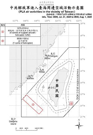 中共17機艦船台海周邊活動 國軍嚴密監控應處