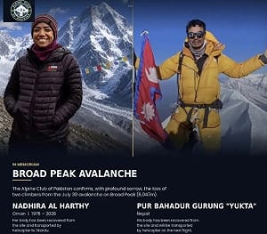 巴國布洛阿特峰雪崩釀山難! 已找到4登山者遺體 還有6人失聯