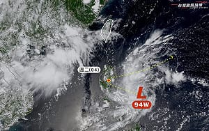 熱帶擾動94W將上演180度大迴轉！氣象粉專曝：最終將遭白海豚吞噬