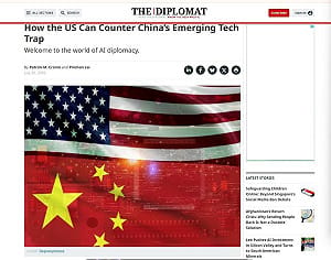 中國AI外交恐致科技陷阱 專家籲美攜台灣等夥伴抗衡