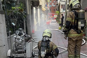 台南排水工程挖破瓦斯管　緊急水霧防護未擴大災害