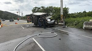 苗栗後龍台6線火燒車　小貨車駕駛來不及逃生身亡