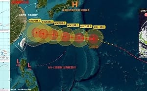 白海豚颱風到底轉不轉彎？ 氣象粉專曝3種可能情境：還有很大變數