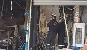 彰基急診對面早餐店氣爆　消防初判瓦斯洩漏釀禍