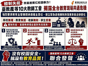 北市國小暴力事件延燒！10大教師工提4訴求：建立高風險學生退場機制