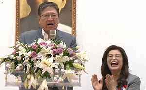 尷尬！ 楊文科認支持者「不喜歡徐欣瑩」 台下喊：陳見賢加油