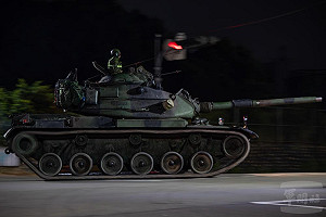 漢光42號演習登場！第五作戰區中部演練關鍵設施防護　M60A3戰車出動