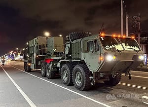 漢光42號實兵演習首日 愛國者飛彈車高雄罕見現蹤